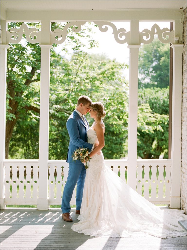 backlit couple at boxwood villa